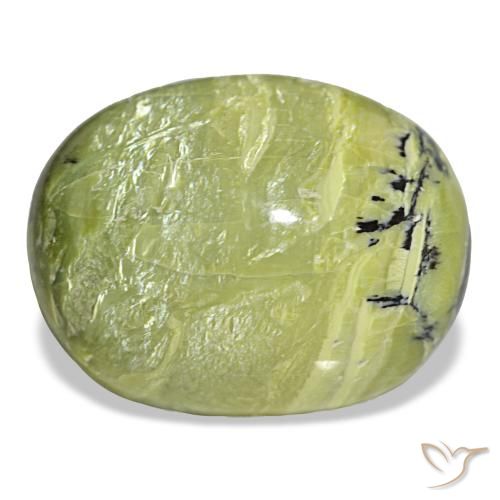 26,42 ctw natürlicher grüner Opal, Oval Schliff, Lichtundurchlässig