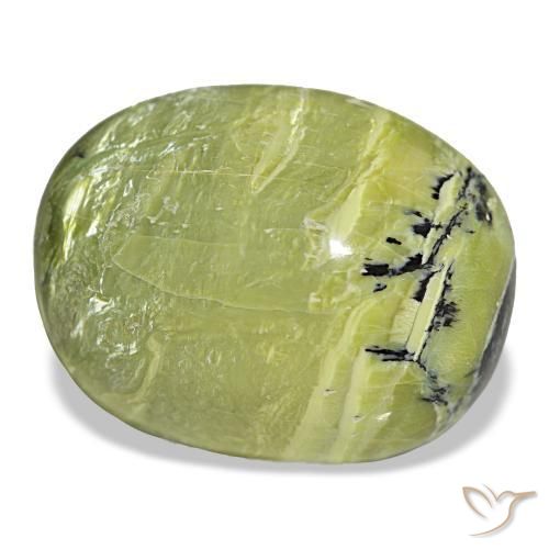 26,42 ctw natürlicher grüner Opal, Oval Schliff, Lichtundurchlässig