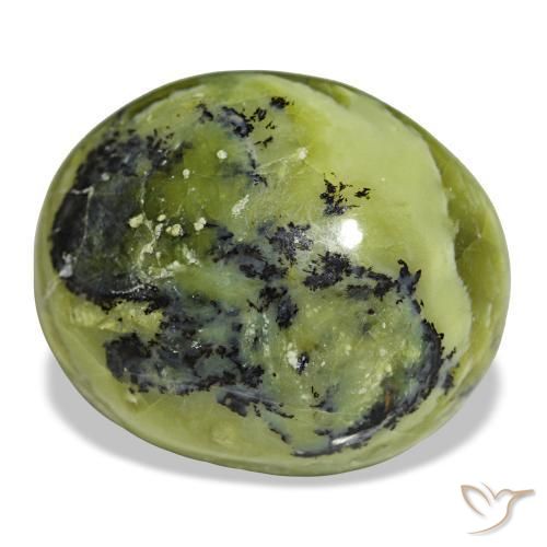 34,72 ctw natürlicher grüner Opal, Oval Schliff, Lichtundurchlässig