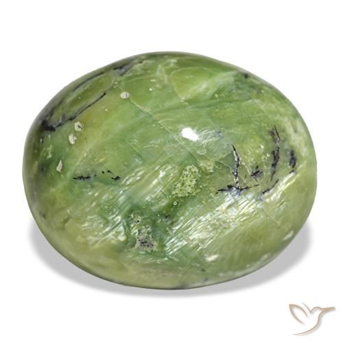 27,05 ctw natürlicher grüner Opal, Oval Schliff, Lichtundurchlässig