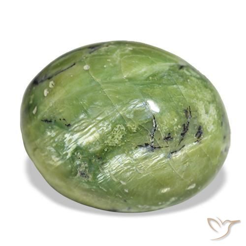 27,05 ctw natürlicher grüner Opal, Oval Schliff, Lichtundurchlässig
