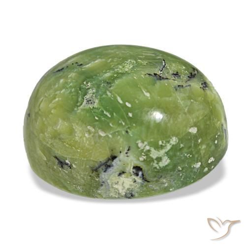 27,05 ctw natürlicher grüner Opal, Oval Schliff, Lichtundurchlässig