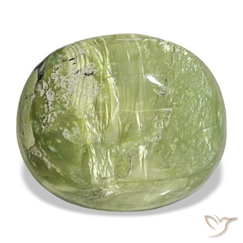 25.50ct Grüner Opal, Oval, Lichtundurchlässig