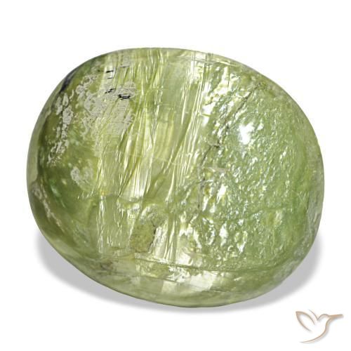 25,50 ctw natürlicher grüner Opal, Oval Schliff, Lichtundurchlässig