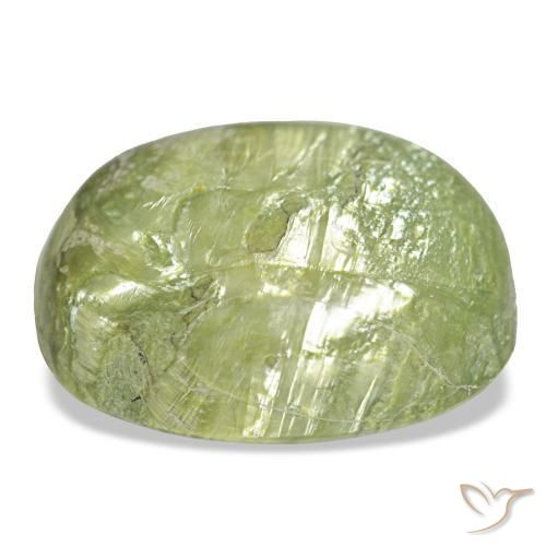 25,50 ctw natürlicher grüner Opal, Oval Schliff, Lichtundurchlässig
