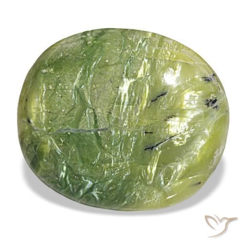 18,12 ctw natürlicher grüner Opal, Oval Schliff, Lichtundurchlässig