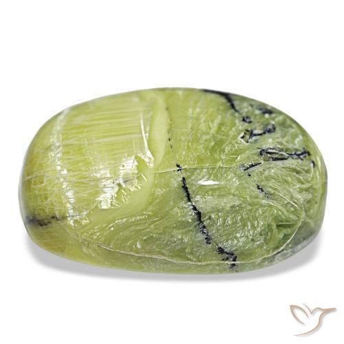 39,60 ctw natürlicher grüner Opal, Oval Schliff, Lichtundurchlässig