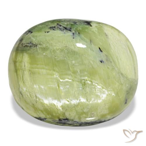 41,82 ctw natürlicher grüner Opal, Oval Schliff, Lichtundurchlässig