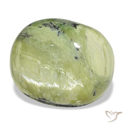 41,82 ctw natürlicher grüner Opal, Oval Schliff, Lichtundurchlässig