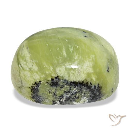 41,82 ctw natürlicher grüner Opal, Oval Schliff, Lichtundurchlässig
