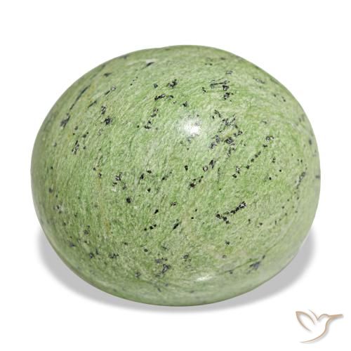 15,15 ctw natürlicher grüner Opal, Oval Schliff, Lichtundurchlässig
