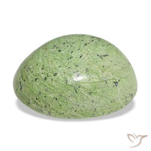 15,15 ctw natürlicher grüner Opal, Oval Schliff, Lichtundurchlässig