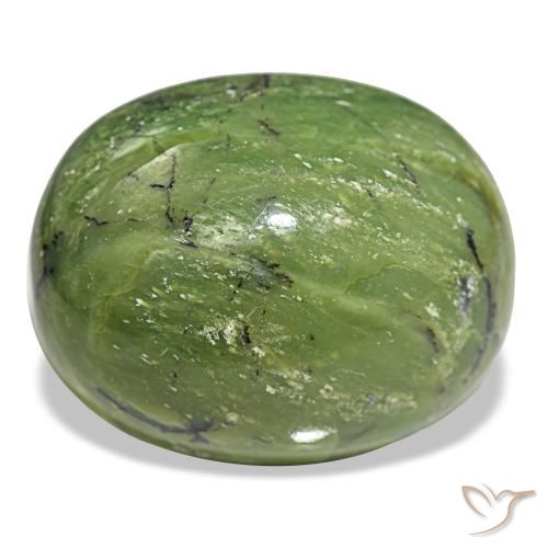 79,00 ctw natürlicher grüner Opal, Oval Schliff, Lichtundurchlässig