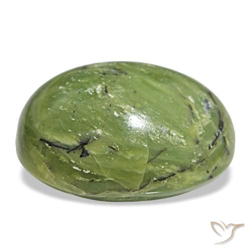79,00 ctw natürlicher grüner Opal, Oval Schliff, Lichtundurchlässig