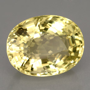6,60 ctw natürlicher gelber Orthoklas, Oval Schliff, VS