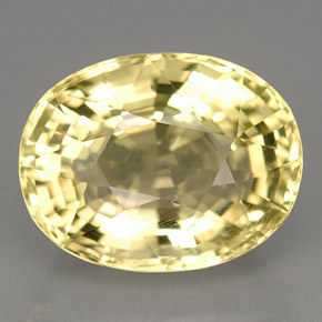 6,60 ctw natürlicher gelber Orthoklas, Oval Schliff, VS