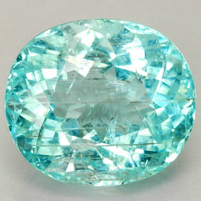 3,34 ctw natürlicher blauer Paraíba-Turmalin, Oval Schliff, SI-I1