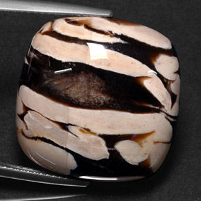 9,17 ctw natürlicher Mehrfarbig Erdnussholz Jaspis, Kissenschliff, Lichtundurchlässig