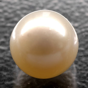 2,52 ctw natürlicher cream Perle, Sphäre / Kugel, Lichtundurchlässig