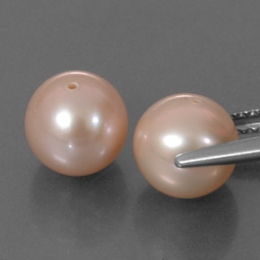 6,47 ct natürliche rosafarbener Perle-Edelsteine, Sphäre / Kugel, Lichtundurchlässig