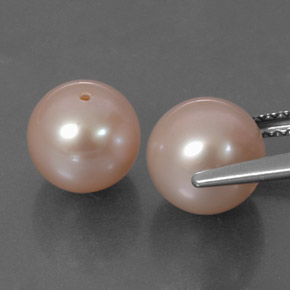 6,59 ct natürliche rosafarbener Perle-Edelsteine, Sphäre / Kugel, Lichtundurchlässig