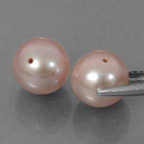 6,78 ct natürliche rosafarbener Perle-Edelsteine, Sphäre / Kugel, Lichtundurchlässig