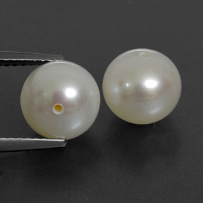  ct natürliche Creme Perle-Edelsteine, Kugel / Ball, Lichtundurchlässig