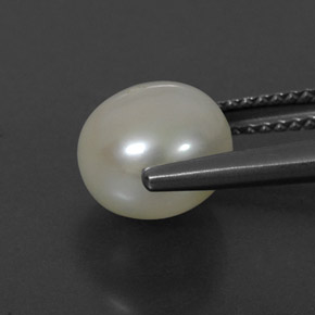 3,90 ctw natürlicher cream Perle, Sphäre / Kugel, Lichtundurchlässig