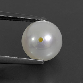 3,85 ctw natürlicher cream Perle, Sphäre / Kugel, Lichtundurchlässig