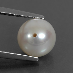 3,81 ctw natürlicher cream Perle, Sphäre / Kugel, Lichtundurchlässig
