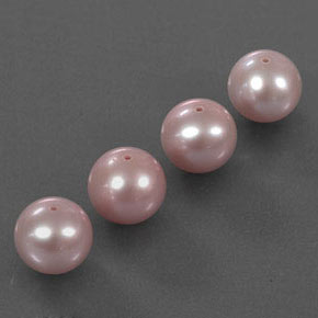 12.51 ct natürliche Pink Perle-Edelsteine, Kugel / Ball, Lichtundurchlässig