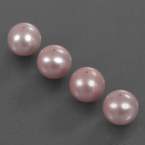 12.51 ct natürliche Pink Perle-Edelsteine, Kugel / Ball, Lichtundurchlässig