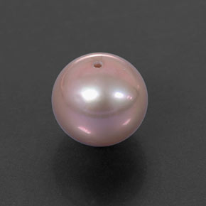 3,26 ctw natürlicher silver Perle, Sphäre / Kugel, Lichtundurchlässig