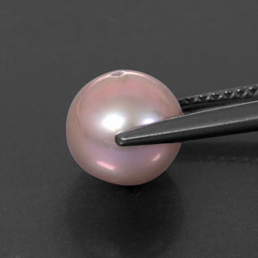 3,26 ctw natürlicher silver Perle, Sphäre / Kugel, Lichtundurchlässig