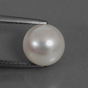 9,17 ctw natürlicher Silber Perle, Kugel / Ball, Lichtundurchlässig