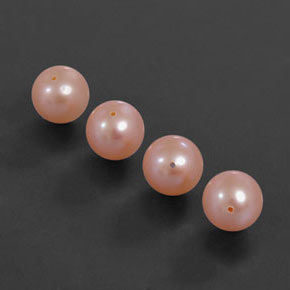 13,68 ct natürliche rosafarbener Perle-Edelsteine, Sphäre / Kugel, Lichtundurchlässig