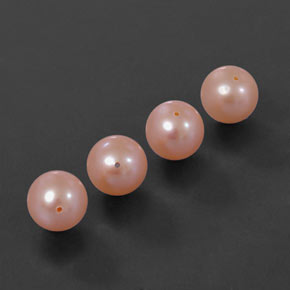 13,68 ct natürliche rosafarbener Perle-Edelsteine, Sphäre / Kugel, Lichtundurchlässig