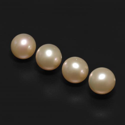 13,66 ct natürliche goldener Perle-Edelsteine, Sphäre / Kugel, Lichtundurchlässig