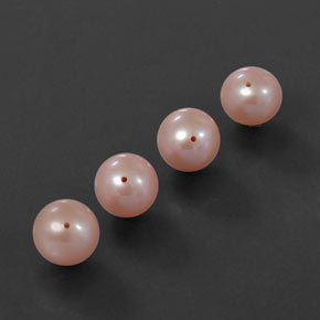12,12 ct natürliche rosafarbener Perle-Edelsteine, Sphäre / Kugel, Lichtundurchlässig