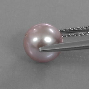 9,17 ctw natürlicher Rosaig-silber Perle, Kugel / Ball, Lichtundurchlässig