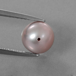 2,76 ctw natürlicher silver Perle, Sphäre / Kugel, Lichtundurchlässig