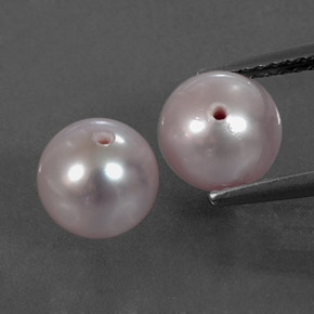  ct natürliche silberrosa Perle-Edelsteine, Kugel / Ball, Lichtundurchlässig