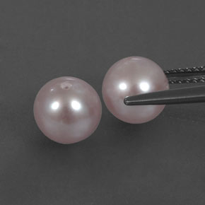 5,55 ct natürliche rosafarbener Perle-Edelsteine, Sphäre / Kugel, Lichtundurchlässig
