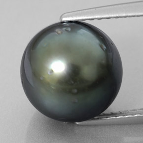 8,39 ctw natürlicher silver Perle, Sphäre / Kugel, Lichtundurchlässig