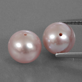 6,50 ct natürliche orange-rosa Perle-Edelsteine, Kugel / Ball, Lichtundurchlässig