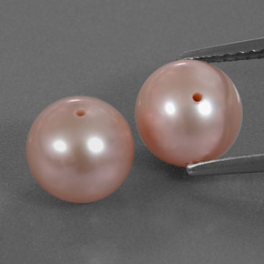 6,18 ct natürliche rosafarbener Perle-Edelsteine, Sphäre / Kugel, Lichtundurchlässig
