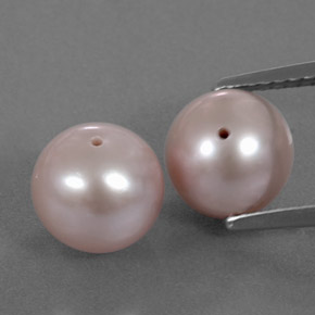 6.38 ct natürliche orange-rosa Perle-Edelsteine, Kugel / Ball, Lichtundurchlässig