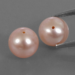 6,12 ct natürliche rosafarbener Perle-Edelsteine, Sphäre / Kugel, Lichtundurchlässig