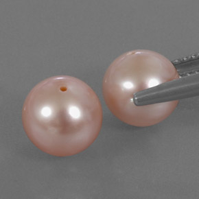 6,12 ct natürliche rosafarbener Perle-Edelsteine, Sphäre / Kugel, Lichtundurchlässig