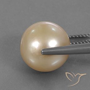 9,17 ctw natürlicher hellorange Perle, Kugel / Ball, Lichtundurchlässig